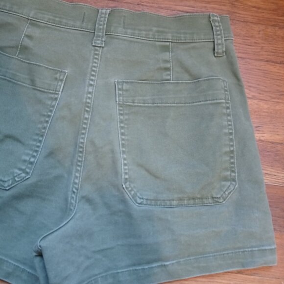 MADEWELL the perfect vintage fatigue shorts in desert olive (sz26) - Picture 12 of 14